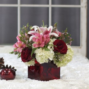 Red Hot Passion Short Cube Arrangements