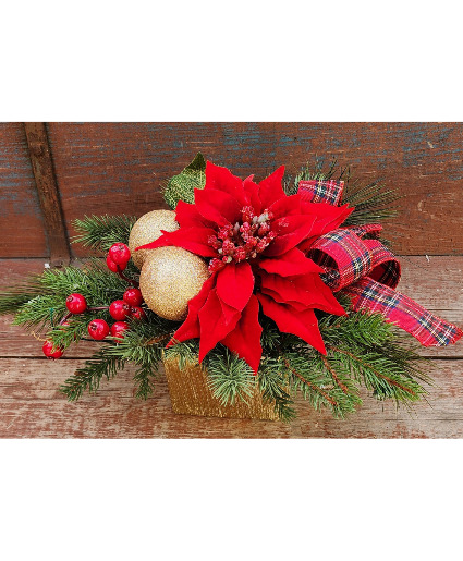 Red is my  Holiday Color Permanent Arrangement