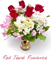 Red Jewel Romance Bouquet