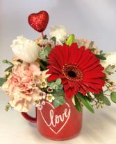Red Love Mug Valentine's Day