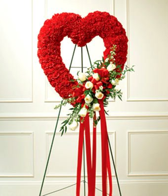 Red open heart