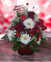Red Passion Bouquet FHF-VD879 Fresh Flower Arrangement (Local Delivery Area Only)
