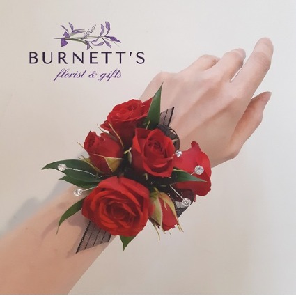 Red Red Rose Wrist Corsage