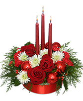 RED REFLECTIONS Holiday Centerpiece