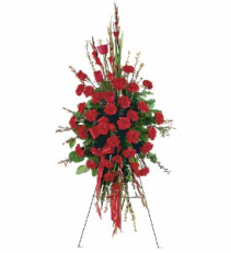 Red Regards Spray floral arrangement