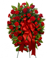 Red Rembrance Standing Spray
