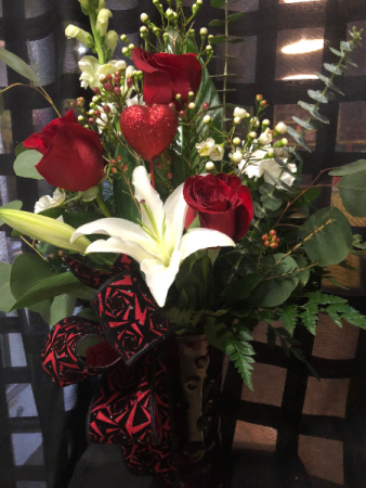 Red Romance Bouquet Fresh Valentine