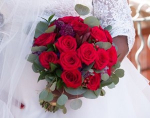 Red Romance  Bridal Bouquet 