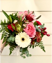 Red Romance Hand Bouquet Valentines Special