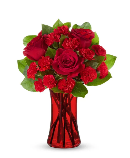 RED ROMANCE Vase Arrangement