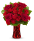 Red Romance Vase Arrangement