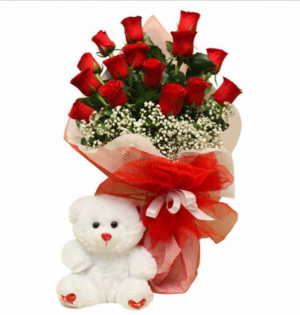 Classic Red Rose Bouquet Same Day Flowers