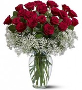  Two Dozen Red Long Stem  Rose Bouquet