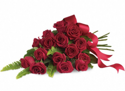 Red Rose Bouquet Spray Sympathy