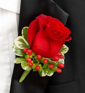 RED ROSE BOUTONNIERE in Camp Pendleton, CA | CAMP PENDLETON FLORIST RED ROSE BOUTONNIERE in Camp Pendleton, CA | CAMP PENDLETON FLORIST