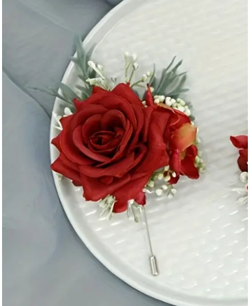 Red Rose Boutonniere in Newmarket, ON | FLOWERS 'N THINGS FLOWER & GIFT SHOP