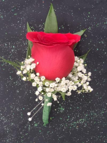 Red Rose Boutonniere FHF-802 ****Pick Up Only****