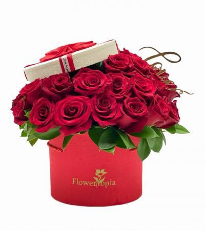 Coqueto Red Rose Box 