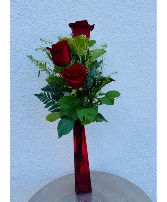 Red Rose Budvase 