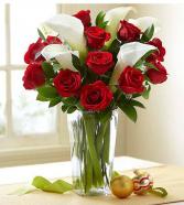 Red Rose & Calla Lily Bouquet 