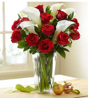 Red Rose & Calla Lily Bouquet  in Coconut Grove, FL | Luxury Flowers