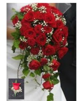 Red Rose Cascade Elopement Package  Wedding Flower Packages