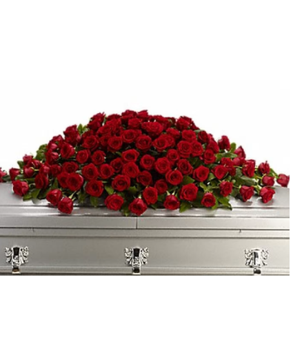 Red Rose Casket Spray Casket Spray