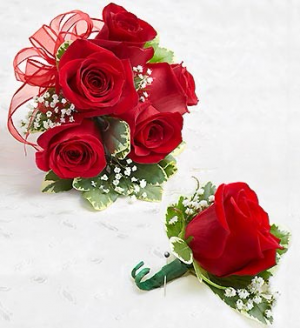 Red Rose Corsage & Boutonniere in Allen, TX | Lovejoy Flower and Gift Shop Red Rose Corsage & Boutonniere in Allen, TX | Lovejoy Flower and Gift Shop