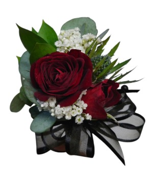 Red Rose Elegance Boutonniere Flowers