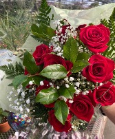 Red Rose Hand Tied Bouquet 
