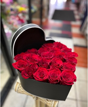 Red Rose Heart Box  
