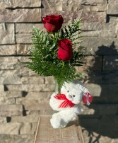 Red Rose Huggums Vase 