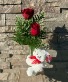 Red Rose Huggums Vase 