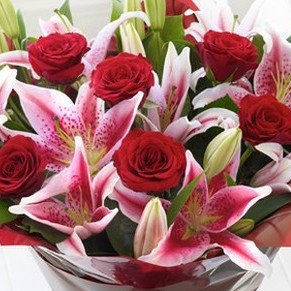 FRAGRANT ROSES AND LILY Bouquet 58.00 68.00 88.00
