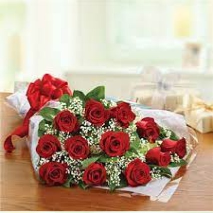 Red Rose Presentation Style Bouquet 