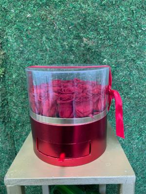 Red Rose Preserved Gift Box with drawer 
