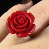 Red Rose Ring Jewelry