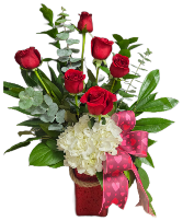 Red Rose Romance Fresh arrangement