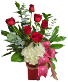 Red Rose Romance Fresh arrangement