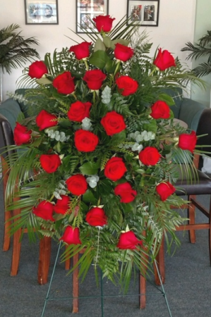 Red Rose Standing Spray