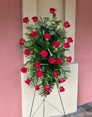 Red Rose Standing Spray  