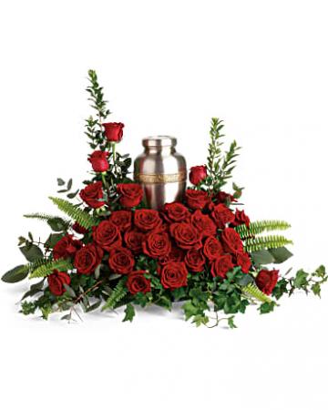 Red Rose Urn 