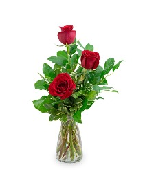 Red Roses (3) Flower Arrangement