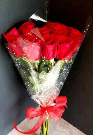 Red Roses Wrapped