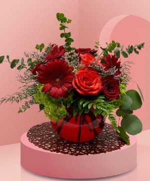 Red Roses and Gerbera  