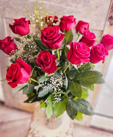 Red Roses arrangement   in Northfield, VT | Trombly's Flowers and Gifts