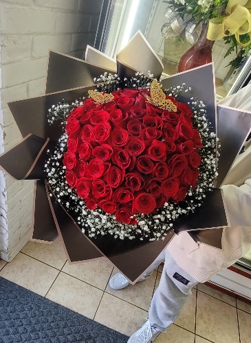 Red roses bouquet  Red roses bouquet  in Mercedes, TX | Sophia's Flower Shop & More