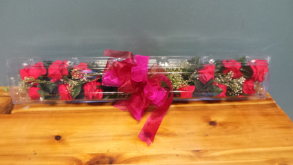 RED ROSES Boxed Dozen Fancy