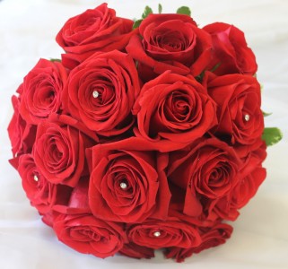 Red Roses Bridal Bouquet 