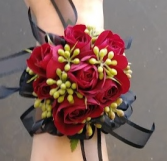 Red Roses Corsage 